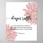 Verlosung für Wasserfarben Chrysanthemum-Windeln Poster (Vorne)