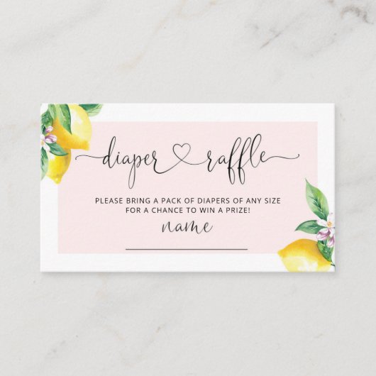 Verlosung für Wasserfarbenpinke ZitronenLimonade Begleitkarte (Vorderseite)