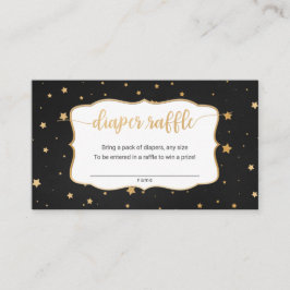 Verlosungskarte für das Black Gold Star-Chalkboard Visitenkarte