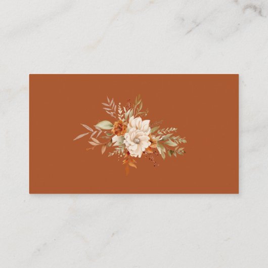 Verlosungskarte für Herbst-Terrakotta Begleitkarte (Rückseite)