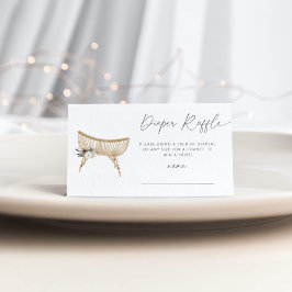 Verlosungsschein für Winterwanderer. Kinderzimmer- Begleitkarte