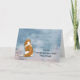 Verlust der Basset Hund Condolence Card Feiertagskarte