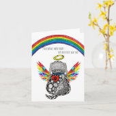 Verlust der Beileid-Grußkarte des Hundes Karte (Gelbe Blume)