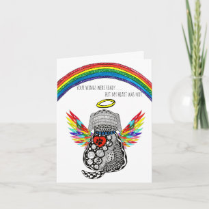 Verlust der Beileid-Grußkarte des Hundes Karte