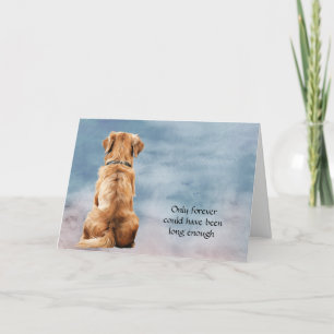 Verlust der Golden Retriever Sympathy Card Feiertagskarte