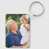 Verlust der Liebe ein Opa-Gedenkstätte Foto Schlüsselanhänger (Rückseite)