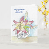 Verlust der Mama Sympathy Card Karte (Gelbe Blume)