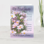 Verlust der Mutter - mit tiefstem Beileid Karte (Vorderseite)