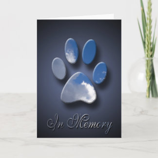 Verlust der Pet-Card | Pet Death Beileid Karte