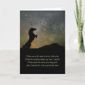 Verlust der PferdeBeileids-Karte Karte (Vorderseite)