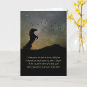 Verlust der PferdeBeileids-Karte Karte (Gelbe Blume)