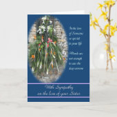 Verlust der Schwester - mit tiefstem Beileid Karte (Gelbe Blume)