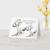 Verlust der Tante-lilies-Karte Karte (Gelbe Blume)