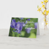 Verlust der Tochter, Blume Christliches Beileid Karte (Gelbe Blume)