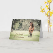 Verlust des arabischen Pferdes Ihre Botschaft Symp Karte (Gelbe Blume)