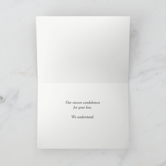 Verlust des Beagle Beileid Karte (Innenseite)