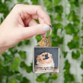 Verlust des Beileid-Memorial-Fotos für Haustiere Schlüsselanhänger (Hand)