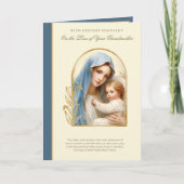 Verlust des Beileids der Großmutter und des kathol Karte (Vorderseite)