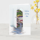 Verlust des Beileids der Schwester Karte (Gelbe Blume)