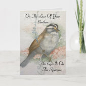 Verlust des Beileids des Zitats der Sparrow-Bibel Karte (Vorderseite)