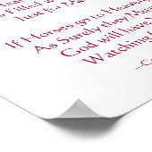 Verlust des Beileids Poster (Ecke)