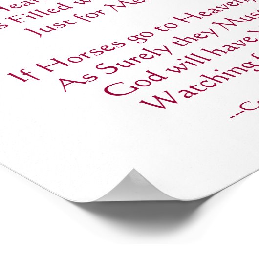 Verlust des Beileids Poster (Ecke)