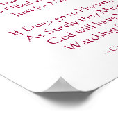 Verlust des Beileids Poster (Ecke)