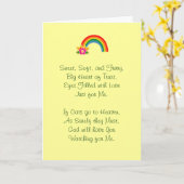 Verlust des Beileids von Heimtieren Karte (Gelbe Blume)