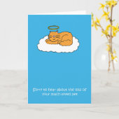 Verlust des Beileids von Heimtieren Karte (Gelbe Blume)