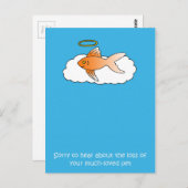 Verlust des Beileids von Heimtieren Postkarte (Vorne/Hinten)