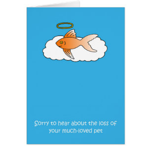 Verlust des Beileids von Heimtieren und Fischen.