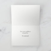 Verlust des Beileidsbekundungsausweises Feiertagskarte (Innenseite)