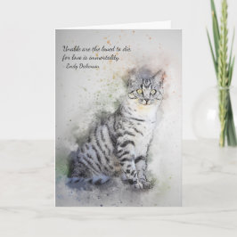Verlust des benutzerdefinierten Beileids (Tabby) Karte