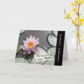 Verlust des Bruders - mit tiefster Beileids-Karte Karte (Gelbe Blume)