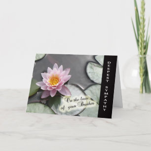 Verlust des Bruders - mit tiefster Beileids-Karte Karte