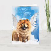 Verlust des Chow Chow Chow Pet Beileids Karte (Vorderseite)