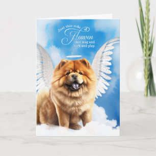 Verlust des Chow Chow Chow Pet Beileids Karte
