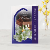 Verlust des Ehemanns - Beileid für Ihren Verlust Karte (Gelbe Blume)