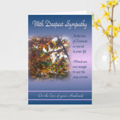 Verlust des Ehemanns - mit tiefem Beileid Karte (Gelbe Blume)