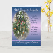 Verlust des Ehemanns - mit tiefem Beileid Karte (Gelbe Blume)