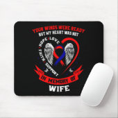 Verlust des Ehepartners Chd-Bewusstseinsmonat Herz Mousepad (Mit Mouse)