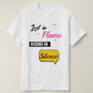 Verlust des Flammenaufstiegs im T - Shirt der Stil