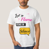 Verlust des Flammenaufstiegs im T - Shirt der Stil (Vorderseite)