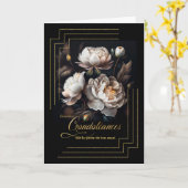 Verlust des französischen Beileids in den Magnolie Karte (Gelbe Blume)