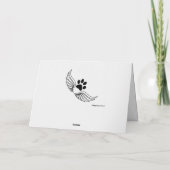 Verlust des Haushundes (Dackel) Benutzerdefinierte Karte (Rückseite)