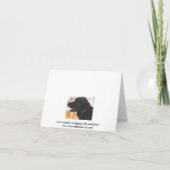 Verlust des Hundes - Beileids Karte (Rückseite)