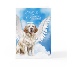 Verlust des Hundes-Clumber-Spaniers Beileid