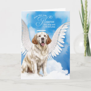Verlust des Hundes-Clumber-Spaniers Beileid Karte