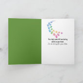 Verlust des Hundes, der durch einen Zaun schaut Karte (Innenseite)