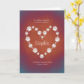 Verlust des Hundes/Katzenaufdrucks Rainbow-Beileid Karte (Gelbe Blume)